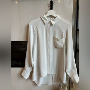 White aritzia blouse